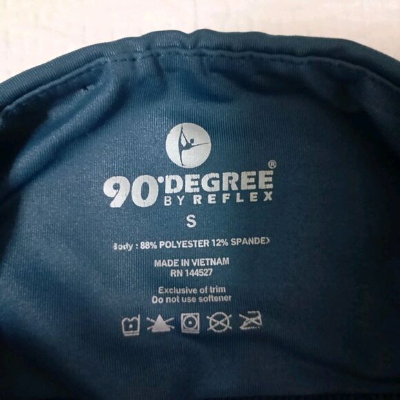 90 Degree By Reflex Blue Leggings Women's For Yoga and Exercise Size S - Picture 2 of 10